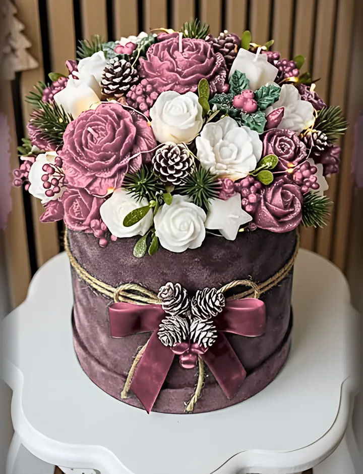 Mazzo, Dusty Rose kadife kutu